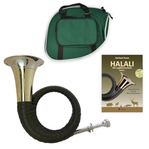 Starterset: Tuyama® TJG-202 Jagdhorn (Fürst-Pless-Horn) in B + Gigbag + Halali Jagdhornschule (TJG-202)