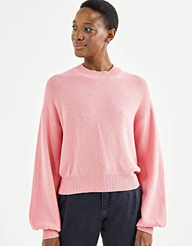 BLUSA TRICOT TEXTURA COLOR Tamanho:M;Cor:Rosa