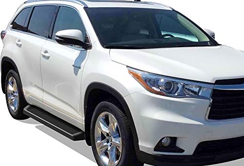 Estribos APS Premium Running Boards 6in Negro para Toyota Highlander miniatura 6