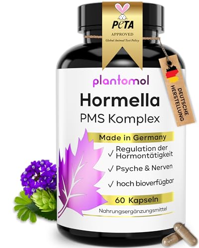 14fach PMS Kapseln - Hormon Balance Frauen mit Myo-Inositol OPC Frauenmantel B6 & Mönchspfeffer hochdosiert - Hormella - 1 Monatsvorrat