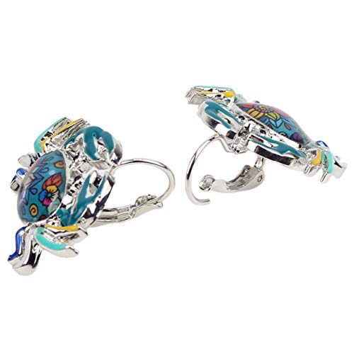 DUOWEI Cute Enamel Crab Earrings Leverback Dangle Hoop Jewelry Charms Summer Accessories Gifts4