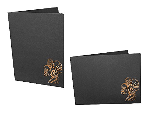 FOOTBALL Foil on black cardboard photo folder Our price is for 50 pcs - 4x6