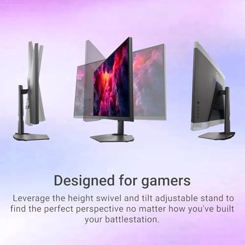 Image of Dell 32 inch 4K UHD Gaming Monitor, 144Hz 1ms Fast IPS Computer Display, AMD FreeSync, NVIDIA G-SYNC, VESA DisplayHDR 600, 95% DCI-P3, HDMI, Displayport, USB-A|B, Height /Swivel /Tilt Adjustable Stand