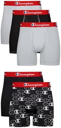 Champion mens Everyday Active Lightweight Stretch Boxer Briefs - 5 Pack Boxer Briefs (pack of 5)