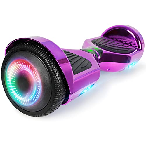 SISIGAD Hoverboard Smart Self Balancing Scooter,Hoverboard with Built-in Bluetooth Speaker and Lights, 6.5" Two-Wheels Hoverboard for Kids and Adultsâ€¦