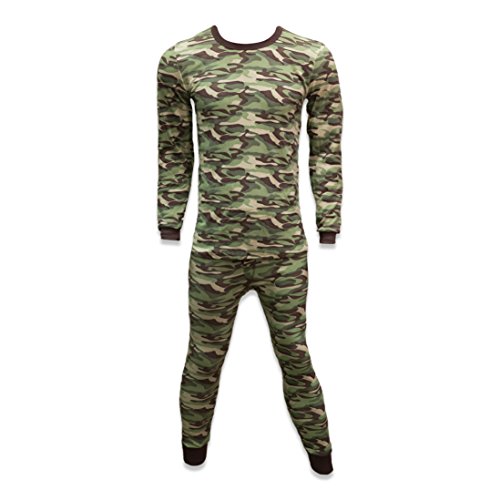Andrew Scott Mens Fleece Lined Base Layer Long Sleeve Long Pant Thermal Underwear