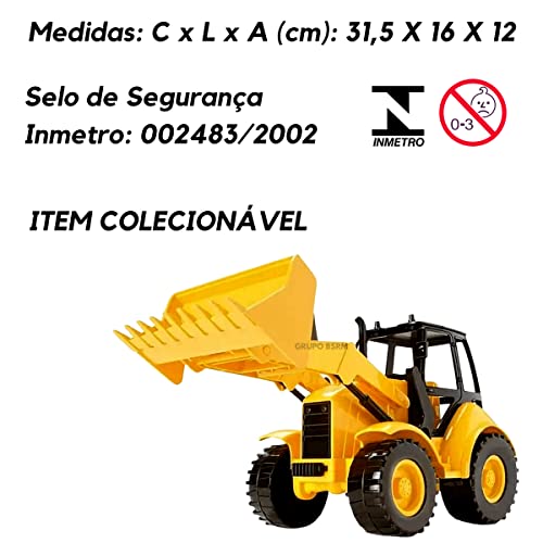 Brinquedo Trator Retroescavadeira Carrinho Coleção Criança