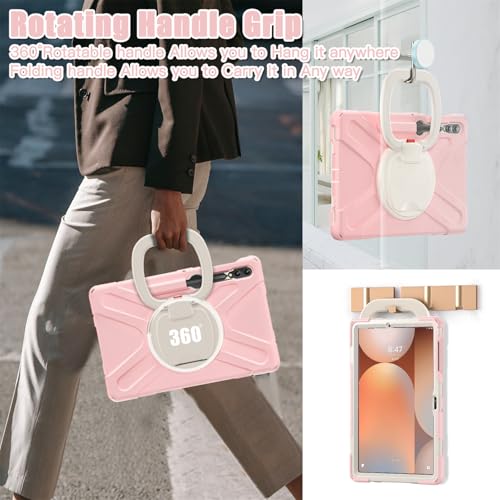 Coque antichoc Samsung Galaxy Tab S8+ robuste anti-chute avec sangle - 7