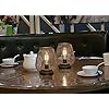 JHY DESIGN Set of 2 Metal Cage LED Lantern Battery Powered Cordless Accent Light with LED Great for Weddings Parties Patio Events for Indoors Outdoors - Image 4