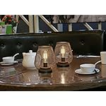 JHY DESIGN Set of 2 Metal Cage LED Lantern Battery Powered Cordless Accent Light with LED Great for Weddings Parties Patio Events for Indoors Outdoors - Image 3