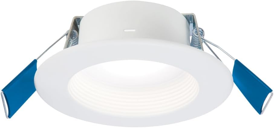 RL 4 in Canless LED Recessed Lighting Downlight with Selectable Color Temperature 2700K-5000K Selectable Lumen 600/900 Dimmable IC Rated Wet Rated Indoor Outdoor Ceiling Light RL4069FSD2W1EWHDM