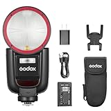 Godox V1Pro-C USA Version Camera Flash Speedlite V1Pro-CU for Canon, with Detachable Sub Flash, USB-C Charge Battery, 2.4G X Wireless HSS TTL Flash for Canon R5 R6 R7 R8 RP R M50 M5 M3 6D 7D 5D