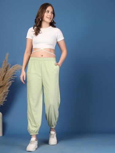 Image of UZARUS Women's Ultra-Soft Baggy Fit /Relaxed Fit Joggers with Side Pockets & Gripped Hem