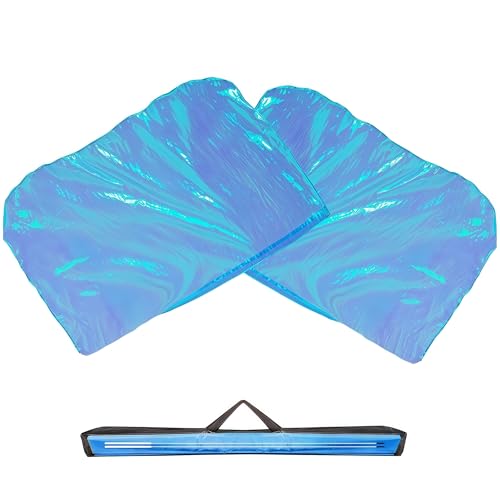 Drapeaux de culte pour débutants Baisdan avec tiges flexibles lot de 2 bleu marine 135x95 cm