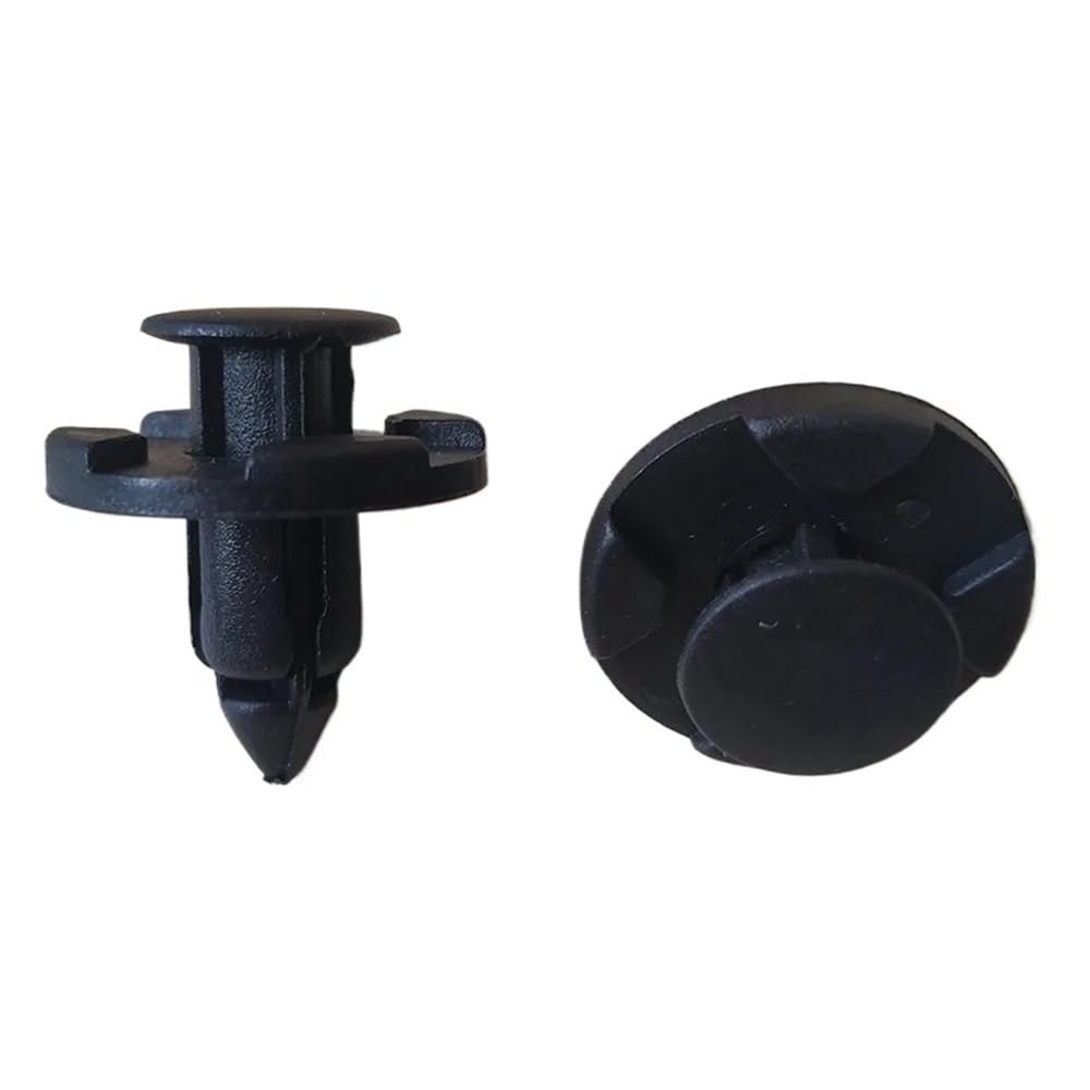 GLBMLMTHZP 50Pcs/Set 8mm Rivet Retainer Plastic Car Fastener Clip Auto Bumper Fender Push Type Fixing Clips Fit For Nissan