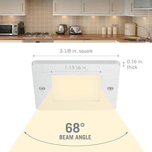 Image of Armacost Lighting Square Low Profile Under Cabinet LED Puck Light 2700K 218211