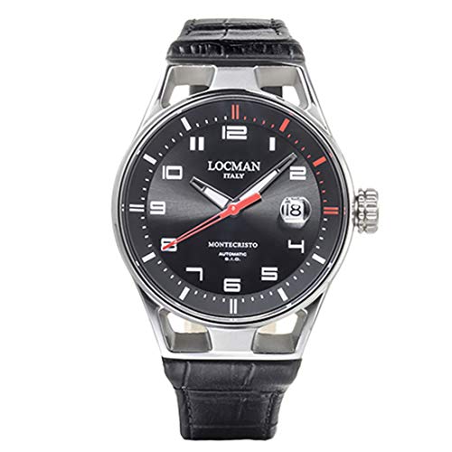 orologio meccanico uomo Locman Montecristo - 0541A01S-00BKRDPK