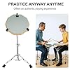 CROWNSHOP Drum Practice Pad and Sticks Double Sided Silent Practice Drum Pads 12-Inch Silent Snare Drums Training Kit for Adults Kids Includes Sticks Oxford Storage Bag #5