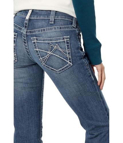 ARIAT Real Mid- Rise Arrow Fit Gianna Stackable Straight Leg Jeans in Stryker3