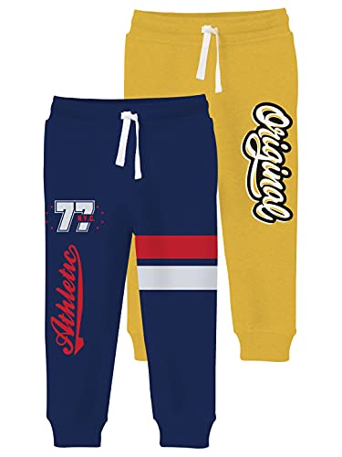 Image of minicult Boy's Regular Fit Cotton Track Pants
