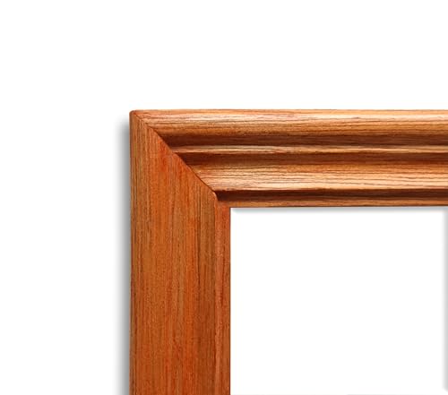 Image of Handmade Wooden Rectangular Photo Frame, 8 x 10 inch Display for Artworks, Pictures and Photos of Your Loved Ones, Best for Home, Office, Wall Decor, Living Room, Bedroom, Honey Maple