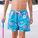 Angel season Boys Swim Trunks Toddler Kids Board Shorts with Compression Liner Quick Dry Little Boy Swimsuit Doughnut Sizes 2T