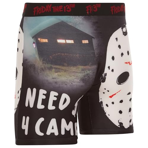 Friday The 13th Men's Boxer Briefs - No Fly, Anti-Chafing Stitching, Comfort Shaped/Cotton Lined Crotch3
