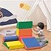 Soozier 7 Piece PU Leather Soft Play Climbing for Toddlers, Baby Colorful Soft Play Gym Toys Indoor, Modular Crawling & Climbing Play Set for 1-3 Years Multi-Color