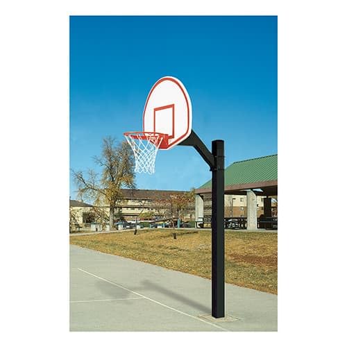 Bison Ultimate Jr Basketball Playground System – Rectangular or Fan-Shaped Backboard Options