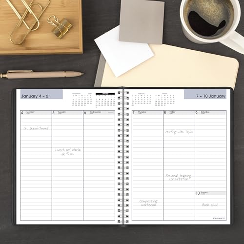 Image of AT-A-GLANCE 2027 Planner, Weekly, 7 inch x 8.75 inch, Column-Style, DayMinder, Black (G5900027)