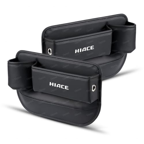 ハイエース 車用ドリンクホルダー車用サイド収納ボックスシートポケット カーシート隙間収納 ハイエース 200系 3型 4型 5型 6型 車用 シート隙間埋め車用 サイド収納ボックスシートサイドポケット便利グッズ 充電コード穴付き カーシート隙間収納ボックス