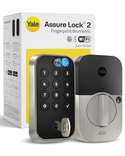 Yale WiFi Smart Lock Deadbolt, Keypad & Fingerprint Access, Keyless Entry
