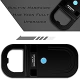 Smoostart Haustier Mikrochipscann, Tierchip Lesegerät Chipleser Hunde Chip Scanner Katze ISO11784/(85) FDX-B/EMID Mikrochip Lesegerät für Hunde/Katze 1000 Daten (SMOO01 Schwarz)