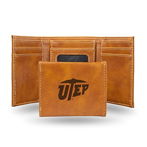 Image of Rico Industries NCAA Laser Engraved Trifold Laser Engraved Tri-Fold Wallet - Men's Accessory