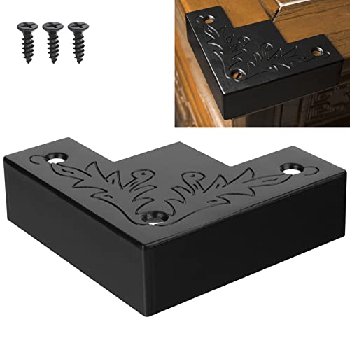 foxwake Black Metal Corner Protector 4 Pcs