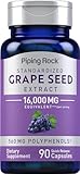 Piping Rock Grape Seed Extract Capsules | 90 Pills | Vitis Vinifera Supplement | Non-GMO, Gluten Free