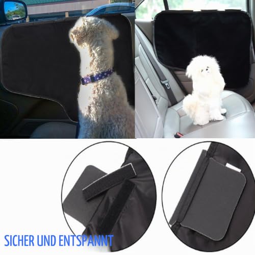 WYFCR Türschutz Auto Hund, 2 Stück Autotürabdeckung Hund,Autotür Schutzfolie Matte, Kratzfest und maschinenwaschbar, vor Hundekrallen Schmutz sicher für Hunde, für Reisen Draußen meisten Automodelle
