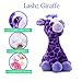 The Petting Zoo Purple Giraffe Stuffed Animal Plushie, Lash’z Zoo Animals, Giraffe Plush Toy 12 inches