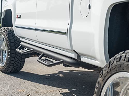 Havoc HS2 Black Hoop Steps Compatible with 2015-2018 Dodge Ram1500 Crew Cab