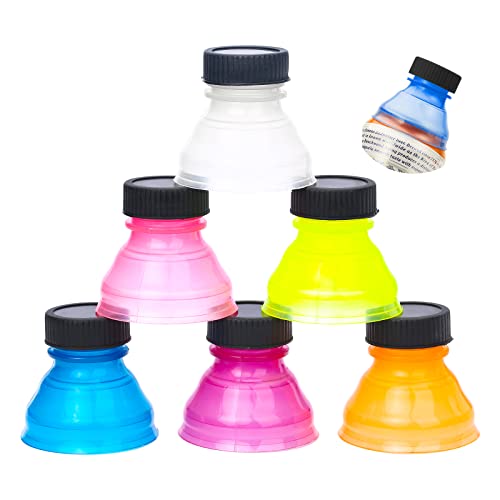 Buauty Lot de 6 couvercles réutilisables - Couvercle à soude - Couvercle de conserve - Différents couvercles de soude et de boissons - Couvercle sans BPA Cover