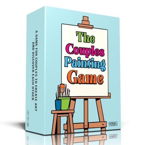 The Couples Painting Game – Date Night Card & Painting Kit | Fun DIY Activity with Prompts, Challenges & Questions for Deeper Connection, Meaningful Games for Adults and Teens, 2 Players