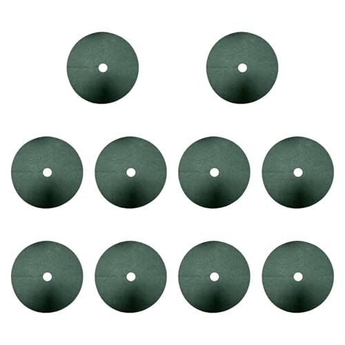 MFMEXUL 10x Mulch Rings for The Control of Weeds De Malos, 72cm 8cm Hole