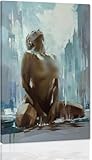 Passion Sexy Painting/Naked Woman And Man Abstract Body Art Oil Painting Canvas Print for Bedroom Home Wall Decorape canvas wall art living room, large canvas wall decoration office (No frame40x60cm,No. 1)