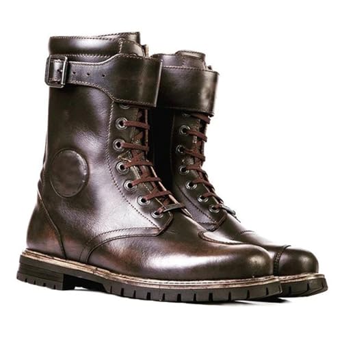 DHAEY Western Cowboy Boots for Women Men Wear Resistant Non-Slip Rubber Sole Traditional Country Western Boots for Men Work Boots Motorcycle Boots (Color : Black, Size : 11.5 Women/10 Men)2