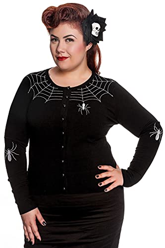 Hell Bunny Spider Vintage Style Retro Long Sleeve Sweater Cardigan3