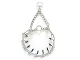 Dog Training Spike Collar Choke Chain Chrome Plated Prong Collar With Quick And Secure Connector