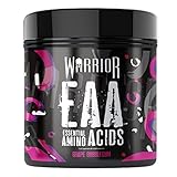 Warrior EAA - Essential Amino Acids - 360g - Provides Exceptional Support for Recovery & Muscle Soreness - Formula Includes Cyclic Dextrin, Taurine and More, Grape Bubblegum
