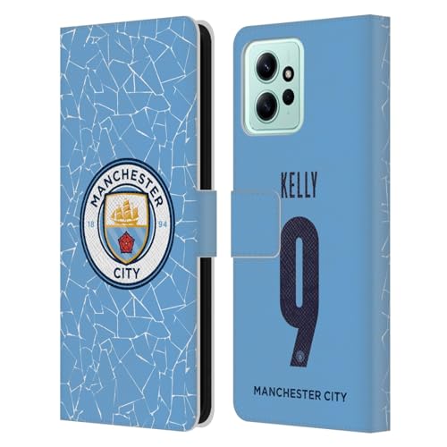 Head Case Designs Officially Licensed Manchester City Man City FC Chloe Kelly 2020/21 Women's Home Kit Group 2 Leather Book Wallet Case Cover Compatible with Xiaomi Redmi 12
