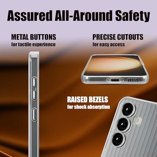 Image of AIBEX Protective Back Case Cover Compatible for Samsung S25| Camera & Body Protection| Shockproof,Scratch Resistant| Mag-Saf Wireless Charging Support - Black