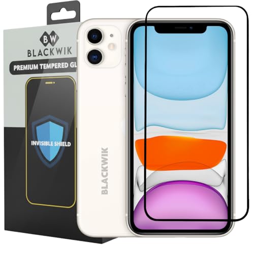 Image of Blackwik Tempered Glass Screen Protector for iPhone 11 / iPhone XR with Edge-To-Edge Protector Coverage | Easy Installation Kit (Black)